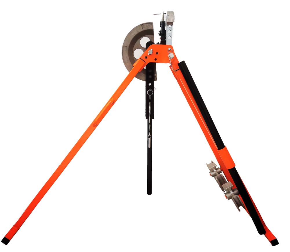 manual HDG steel pipe bender with vice for bending tube
