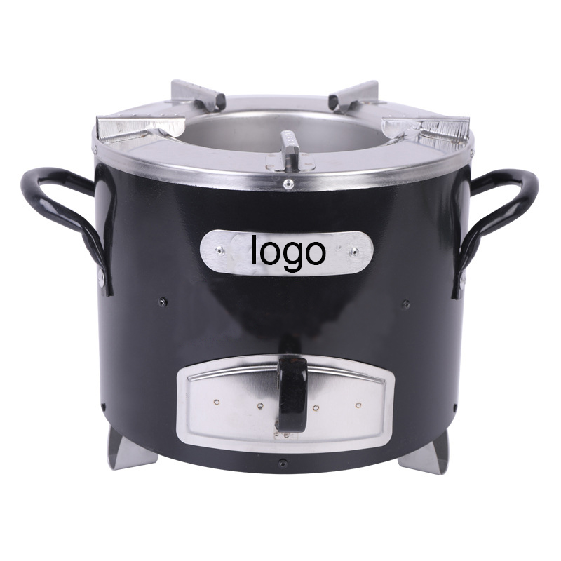 Stainless steel wood stove integrated multi-fuel stove oven cooking stove