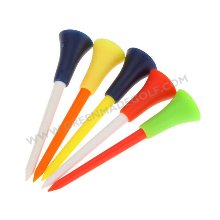 High quality new design plastic flexible rubber top golf tees