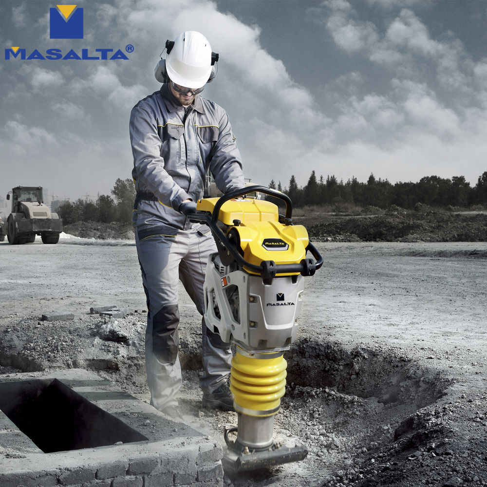 Masalta 68 кг EPA Бензиновый трамбовщик компактные молотки MR68H.1 с универсальным бензиновым двигателем HONDA GX100