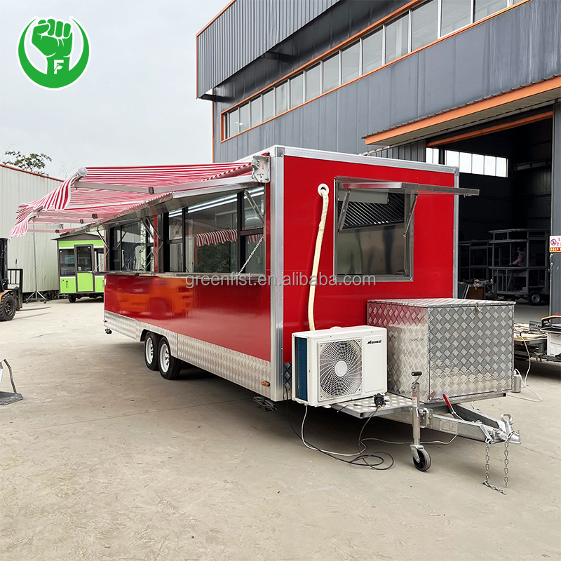 New Design Wholesale 22 Feet Food Truck Concession Food Trailr With DOT and CE Certificate for Sale in USA and Canada
