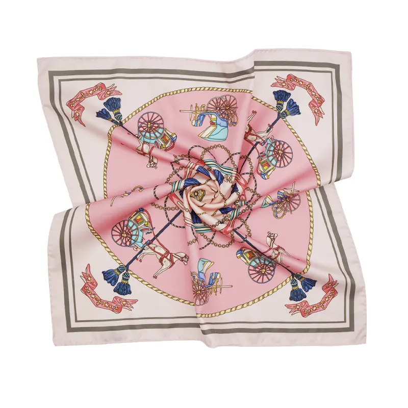 popular nice polyester / silk print Handkerchief Pocket Square Silk Handkerchief