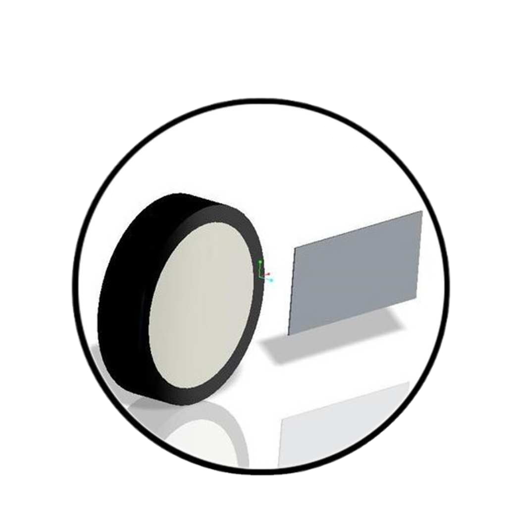 Custom Uncoating Germanium Lenses Ge Infrared Sensor Lens 25.4nm Optical Ir Filter