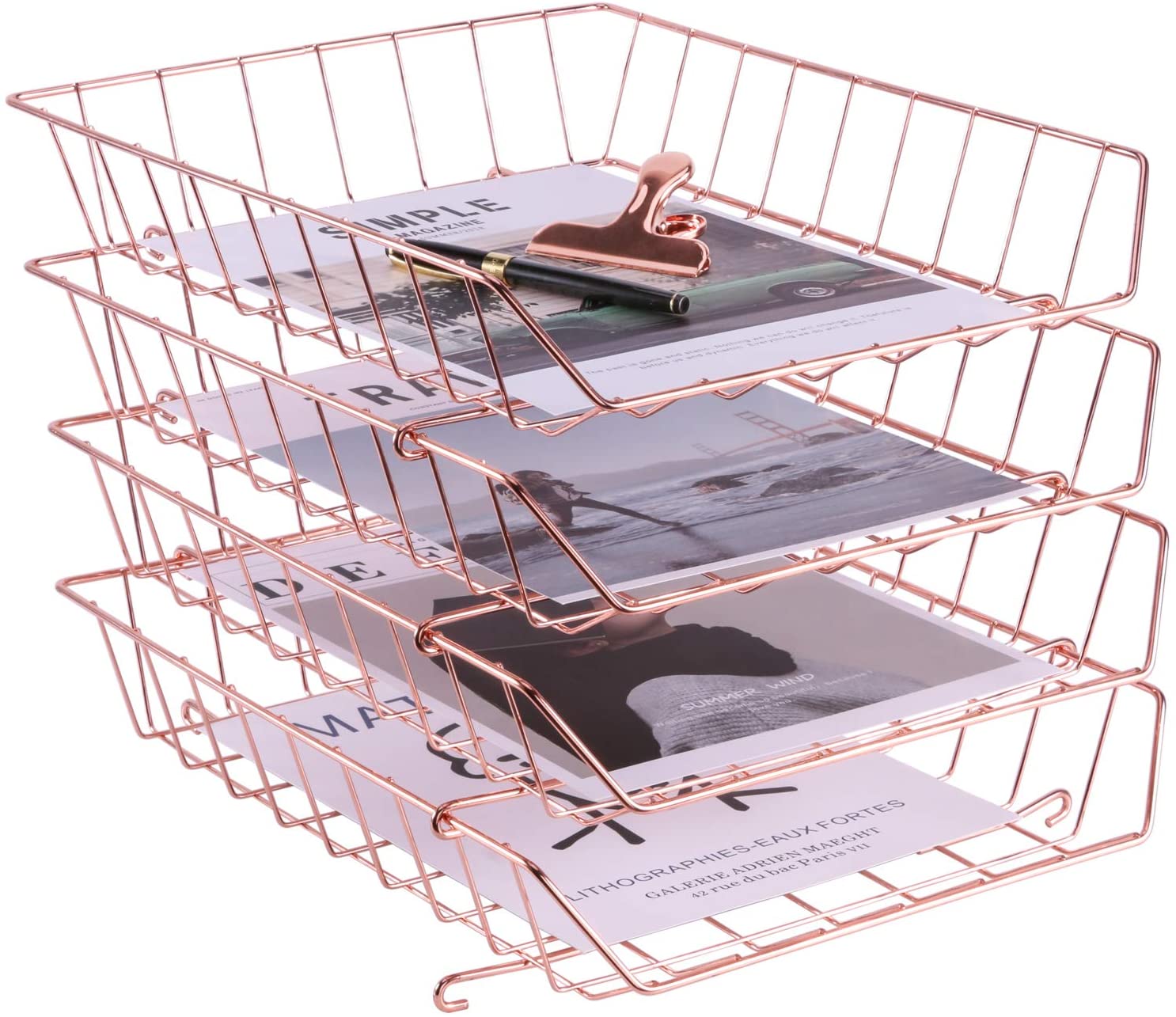 Office Storage Paper File Magazine organizer Book Desk Tray Document Organizer