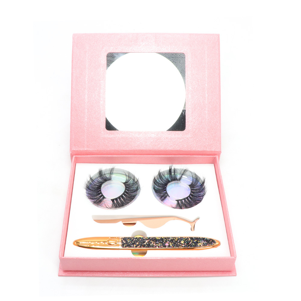 Waterproof Adhesive Liquid Eyeliner Glue Pen 2 Lashes Kit Glue Liner Adhesive Magic Eyeliner with Custom Logo 3-12 Days In-stock