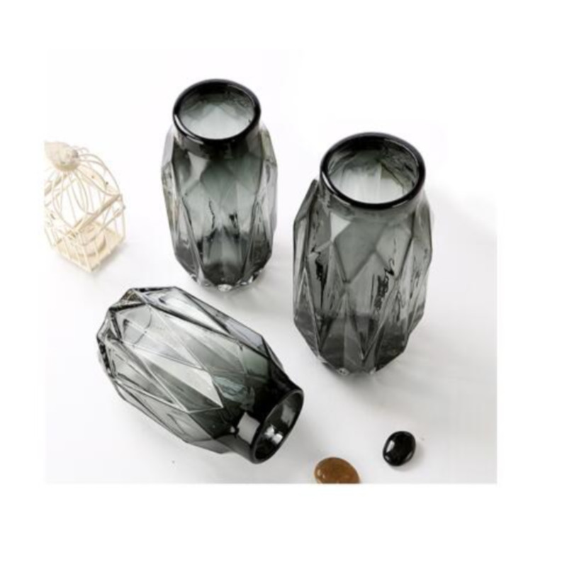 MINI Glass Flower Vase Large Jardiniere  Home Office Decoration Glass