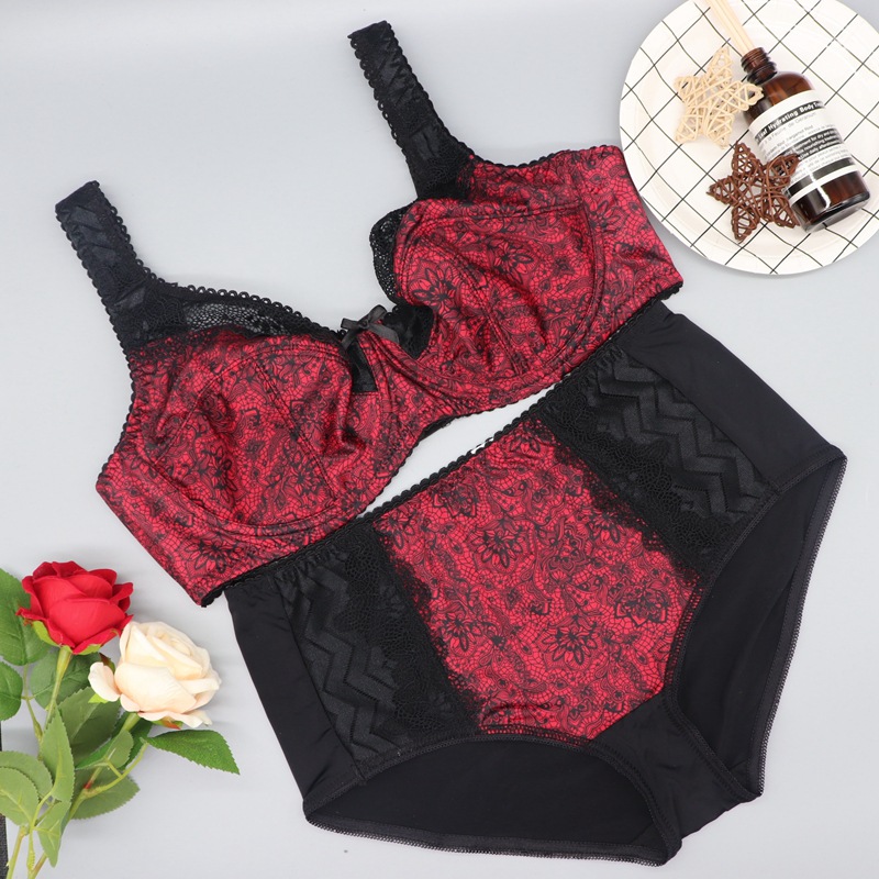 New Shelvese Bra Brief Sets Plus Size Underwear For Fat Women With Big Discount