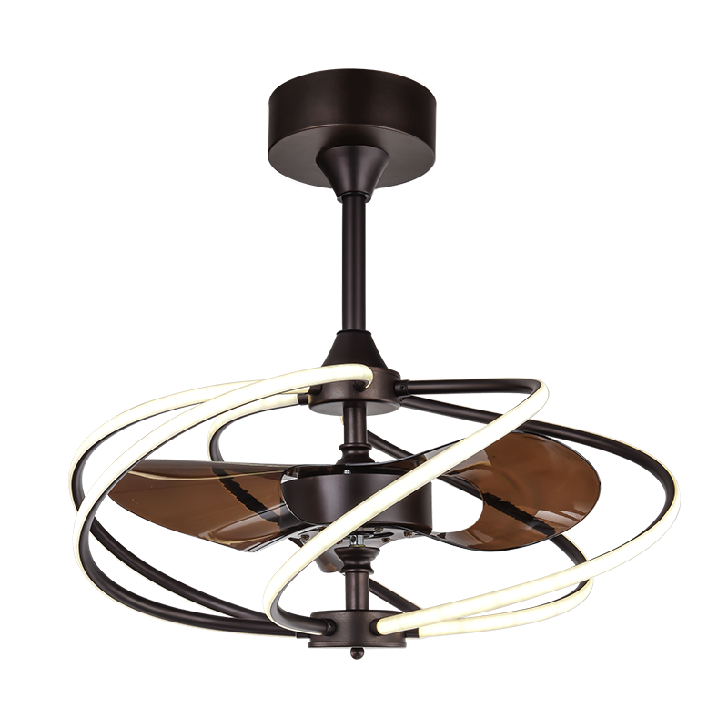 Remote Control DC motor Ceiling Fan for Living Room Decorative Light Luxury Luminous Body Lamp Store Switch