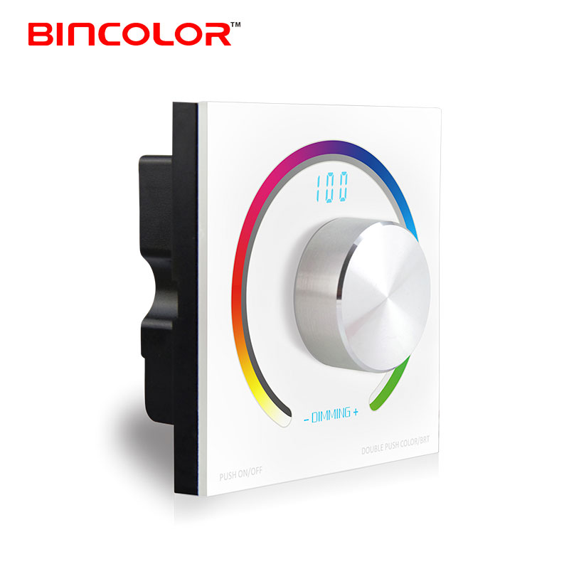 T3 + K3 DC12V 24V rgb сенсорный круглый Радиочастотный пульт дистанционного управления настенный светодиодный контроллер rbg