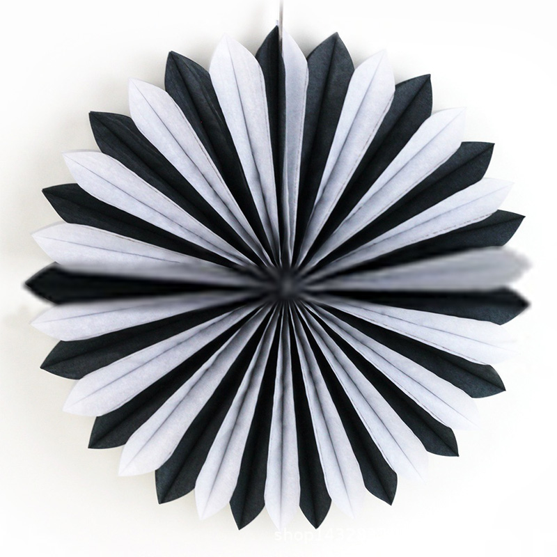 Flag Paper Fan Flower Halloween Decorations Supplies Party Decoration halloween decorations for home