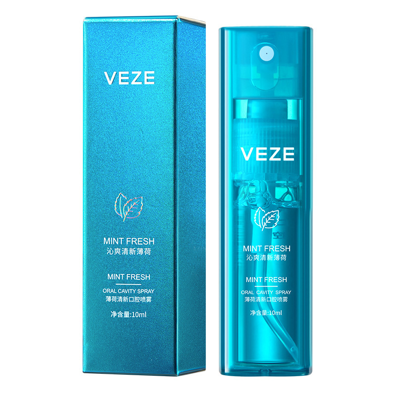 Peppermint oral spray fragrance breath freshener spray portable oral cleaning care mouth spray
