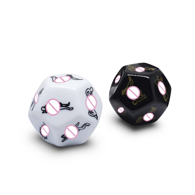 Sex dice 12 side color glowing couple fun dice SM adult game sex toy couple