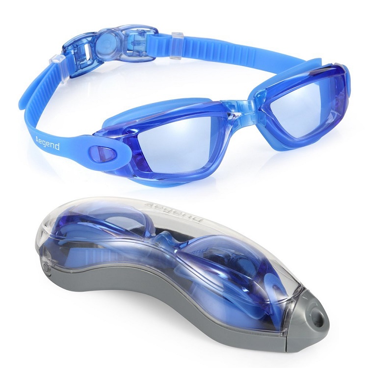 Amazon Hot Sale Swim Goggles No Leaking Anti Fog UV Protection Silicone Sport Swimming Goggles
