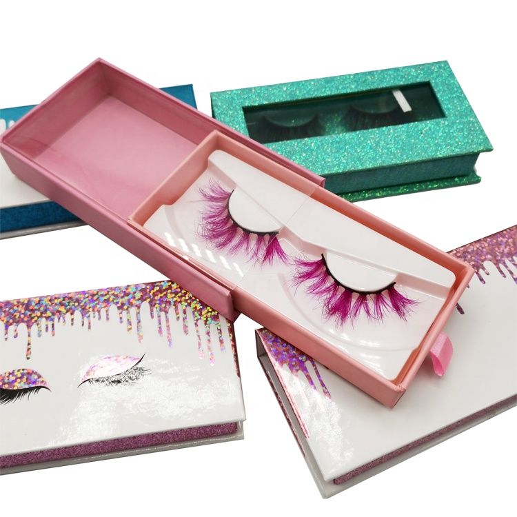 Factory Price Eyelashes Colorful Mink Eye Lashes 3D Mink Fur False Eyelash Color Lashes
