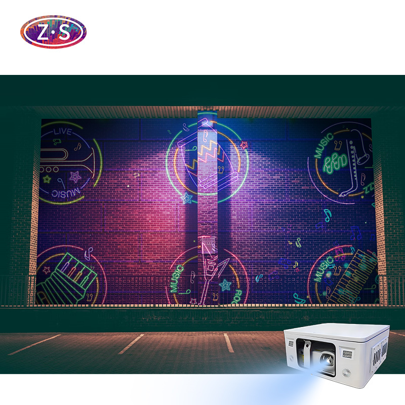 Manufacturer 3D Video Mapping Projection Outdoor Scale Building Projection HD Laser Projector