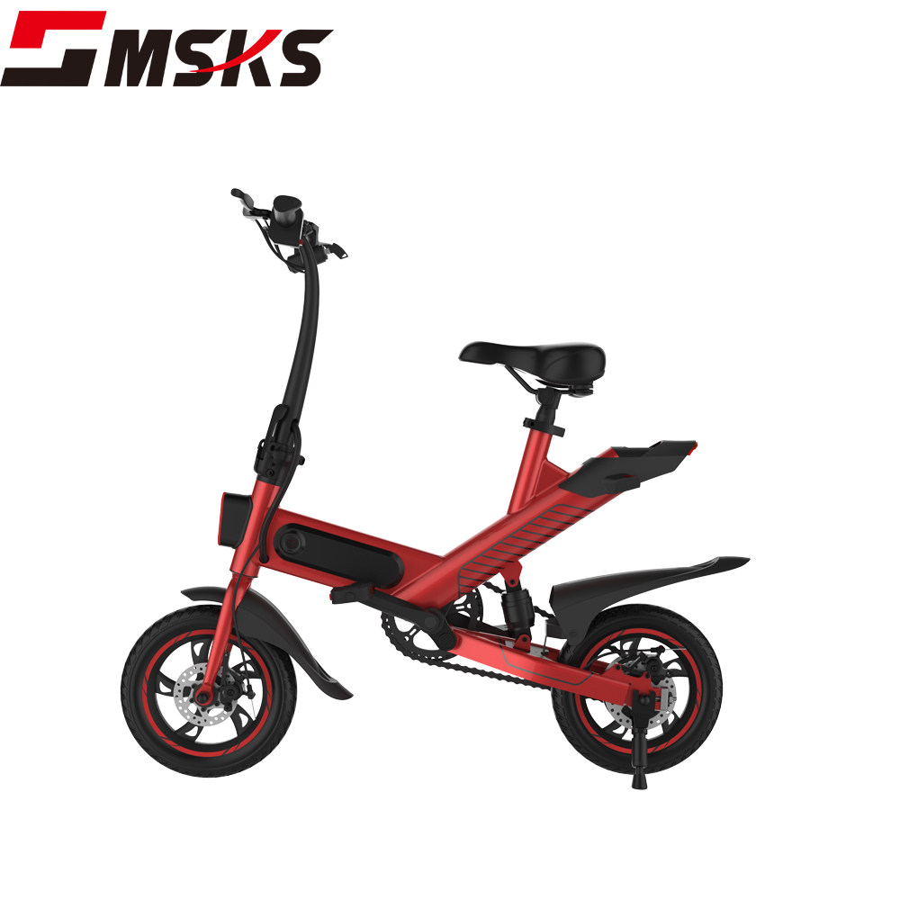Motor 350W 12inch Fat Tire Moped DDP 2 Wheels Kick Electronics Scooter Off Road Dirt Foldable Electric City Bike