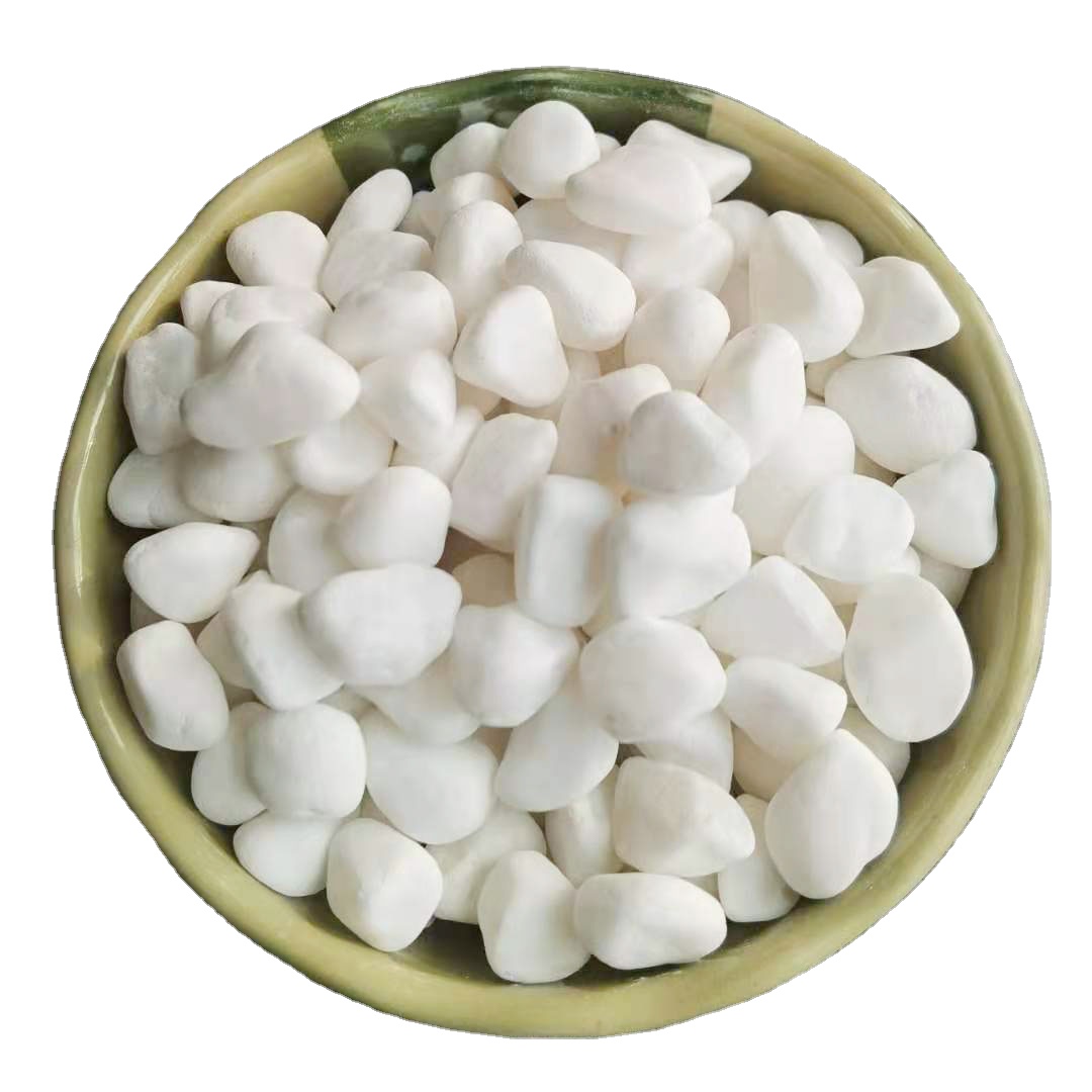 Different size Natural Pure White Paving Tumbled Stone cobblestone wholesale cobbles & pebbles