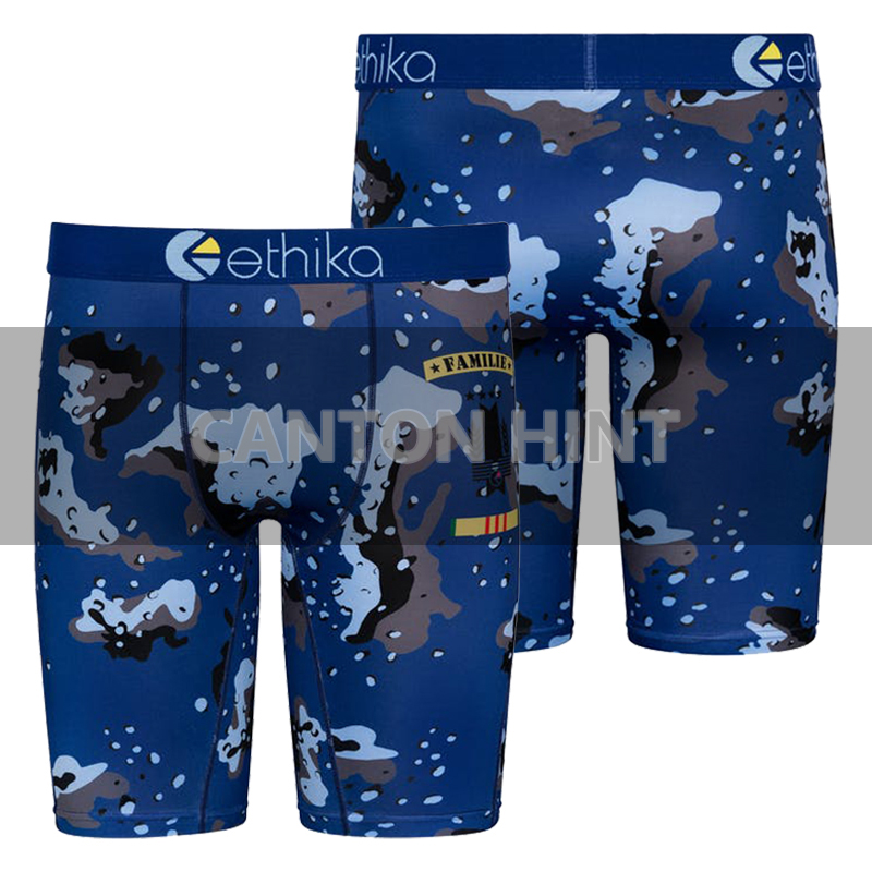 Оптовая продажа, зимнее модное мужское нижнее белье ethika, быстросохнущие шорты большого размера, трусы-боксеры