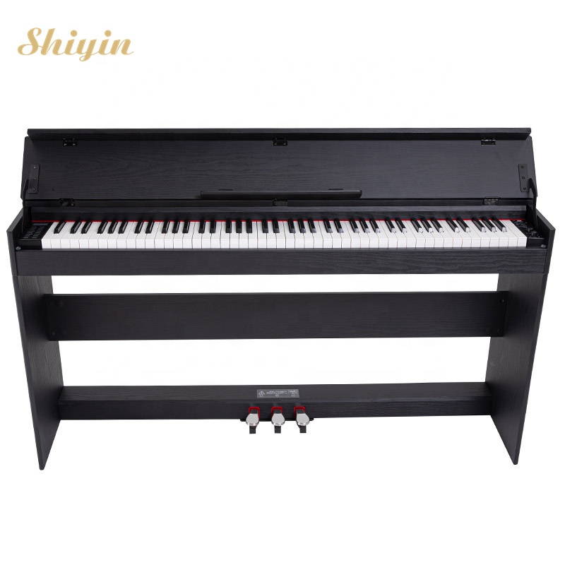 For Learning And Teaching Abs Matte Keyboard Counterweight Iron White Piano Upright Digital 88 Key Piano