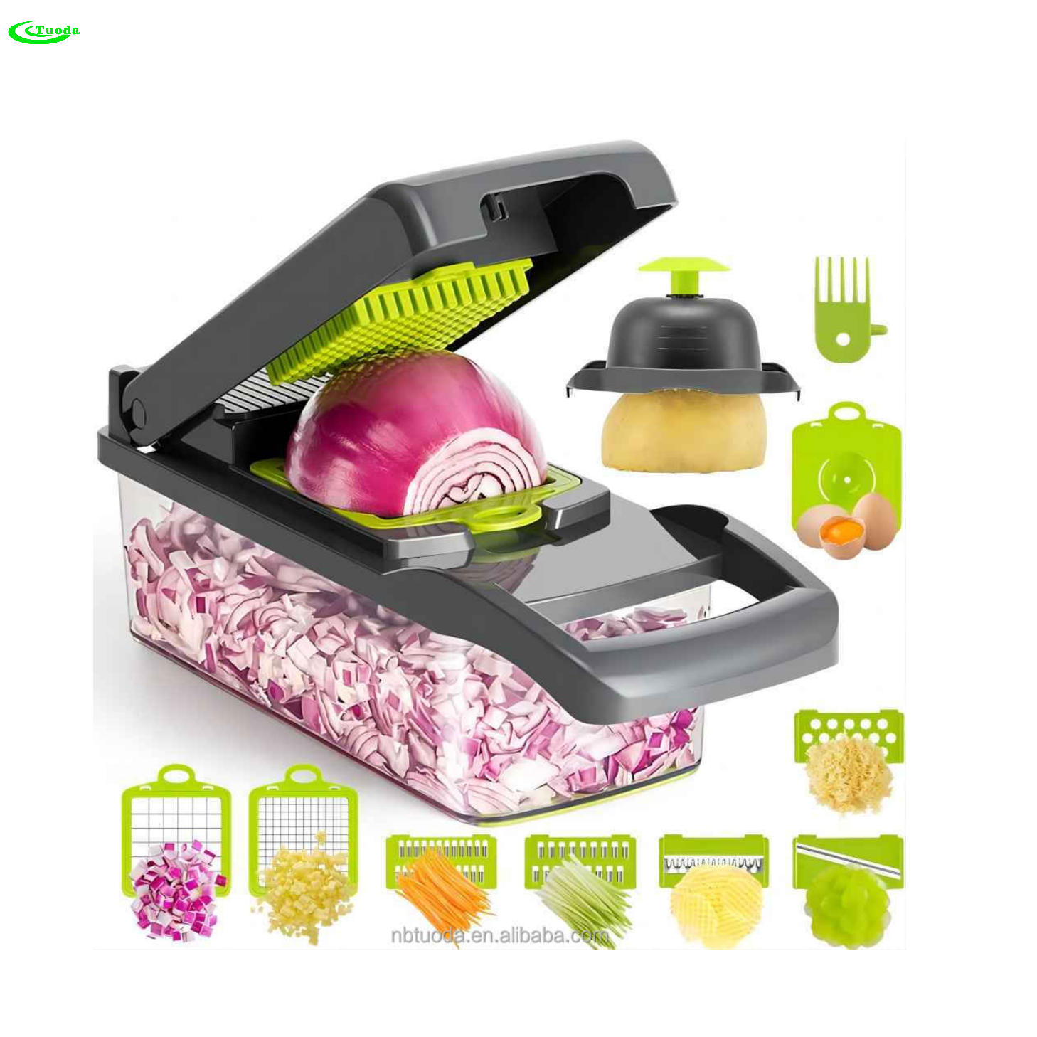 Hot Selling 15 in 1 Kitchen Help Vegetable Cutter Onion Dicer Veggie Slicer Vegetable Chopper