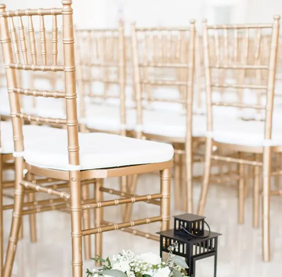 Luxury Events Wedding Chair Stool White Iron Banquet Reception Stackable Wedding Plastic Tiffany Chiavari Resin Chairs For Hotel