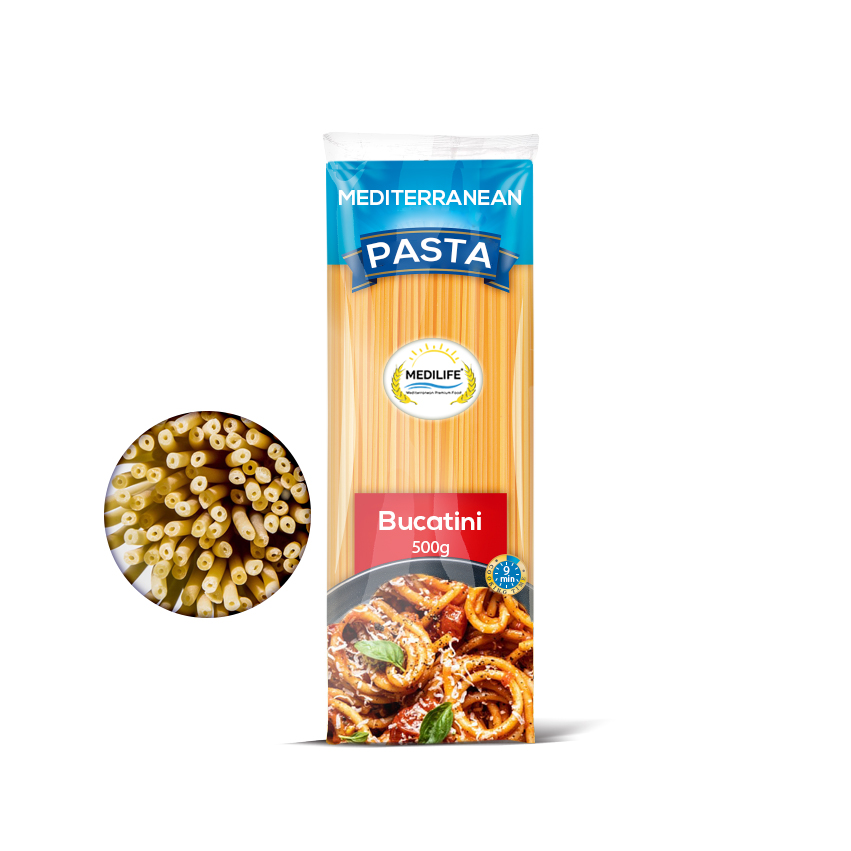 Спагетти и Macoronni BUCATINI, паста Bucatini 500 г мешок. Паста Bucatini с сертификацией ISO.