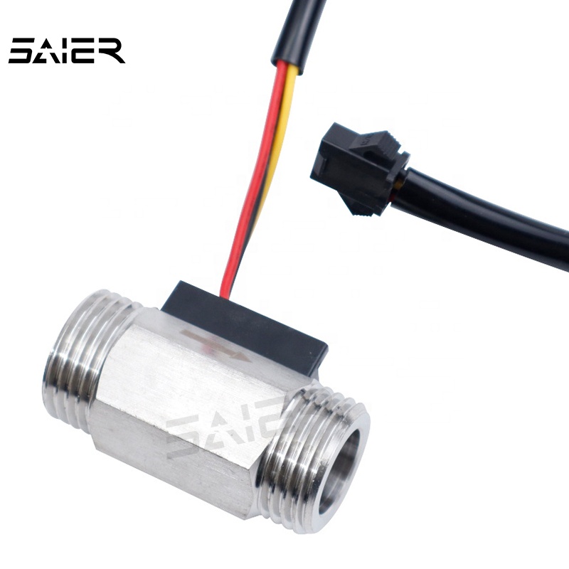 DC 3-24V NPT/G 1/2 "Датчики расхода воды магнитный переключатель Холла 1-30 л/мин датчик расхода жидкой воды из нержавеющей стали