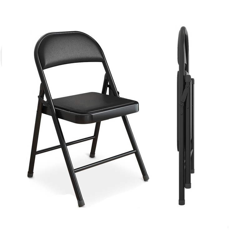 Outdoor Wedding Party Folding Chair Stackable Vinyl Folding Chair Chaise Pliante Folding Chair for Events