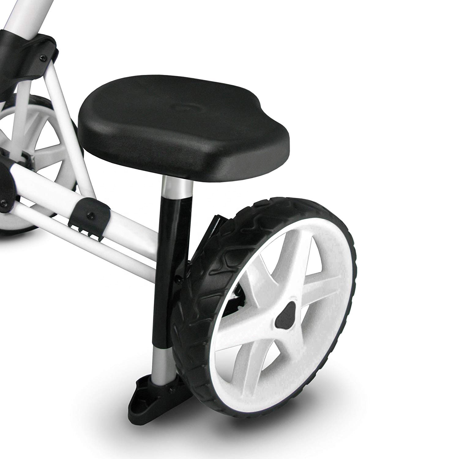 Сиденье для корзины Push Cart, алюминий, черный CGCS01, вмещает до 220 фунтов, для мужчин и взрослых