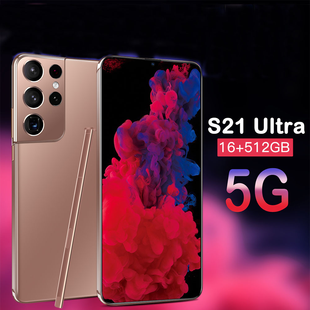 2021 Лидер продаж! 6,7 дюймовый смартфон Высокое качество S21U ltra 6800 мАч Мобильный phones4G 5G 12 Гб + 512 ГБ оригинальные разблокированные телефоны Android Phones