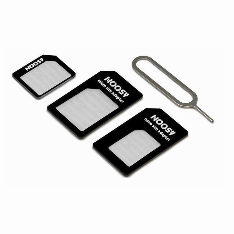 4 in 1 Nano SIM Card Adapters Micro SIM Adapters Standard SIM Card Adapter Eject Pin For iphone 4 4S 5 6 6S All Phones