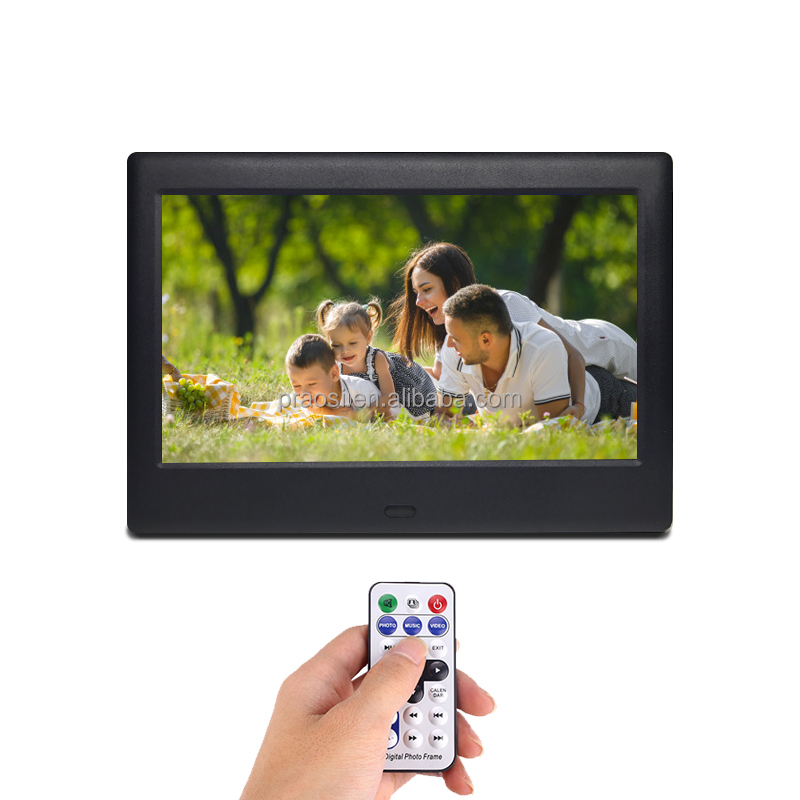 Плюсы OEM 7 дюймовый HD Смарт-Цифровая фоторамка 7 дюймов маленький размер мини ЖК-цифровая фоторамка с изготовленным на заказ логосом