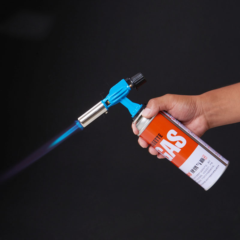 portable flame gas thrower blow welding gas cutting torch with 2.5m high pressure plastic pipe
