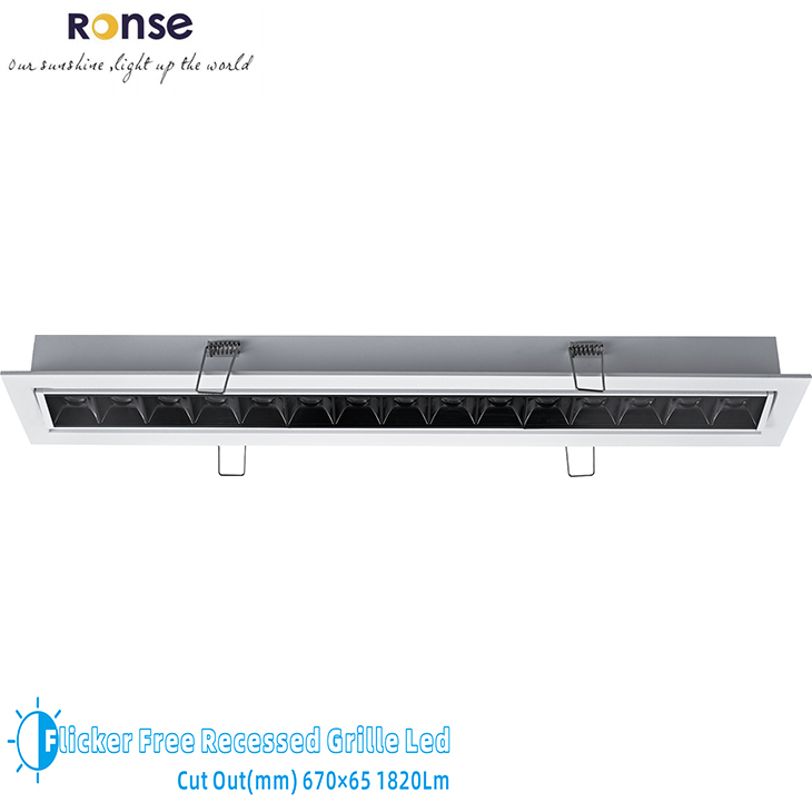 RONSE Top Quality External Isolation Driver Ceiling Grille Light Led Popular Style Recess Decoration Modern Lighting 5 Year Use