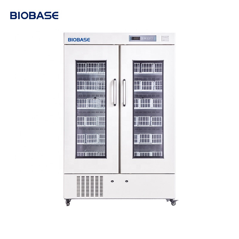 BIOBASE Китай холодильник 4C двойная дверь стекло банк крови холодильник цена