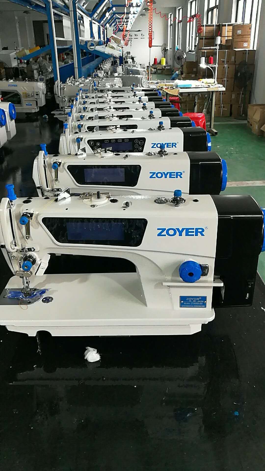 ZY-A7-D3 zoyer говорить с прямым приводом автоматический триммер Высокоскоростная одноигольная Промышленная швейная машина
