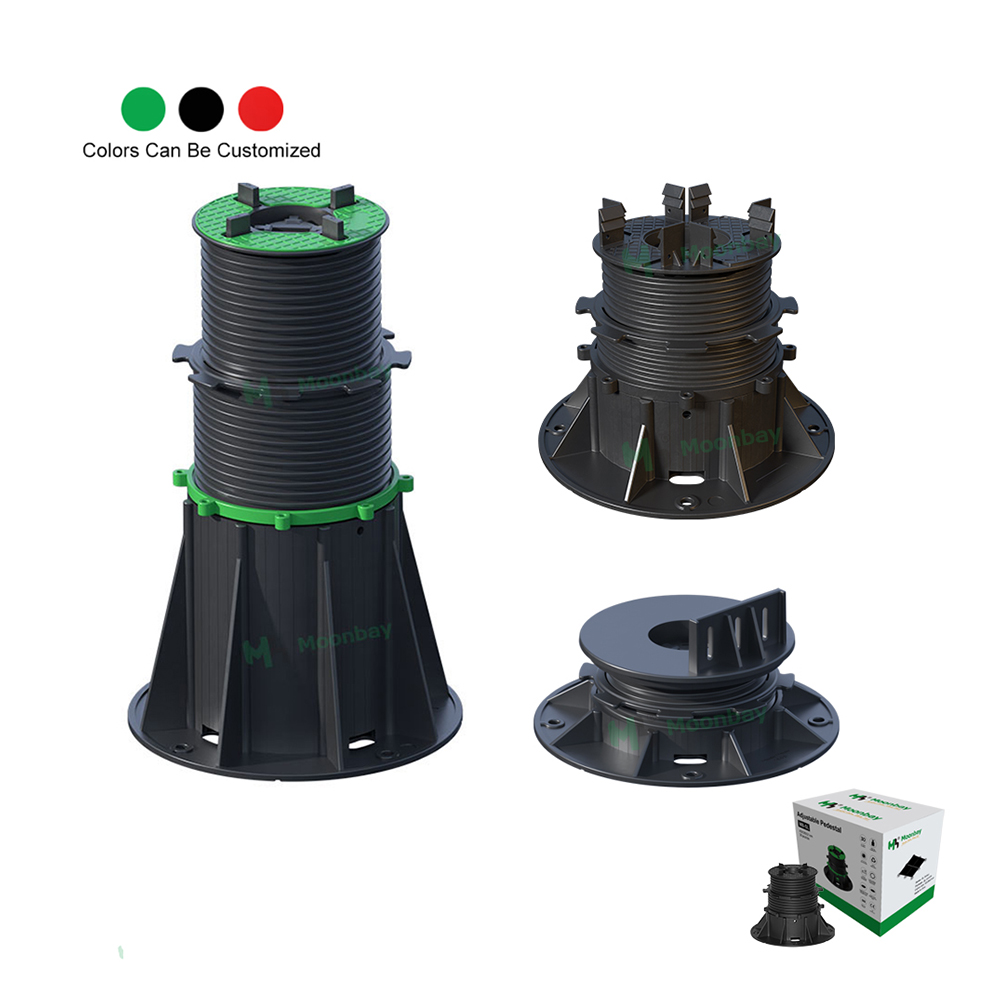 Modern Self-Leveling Plastic Pedestal for Easy Fast Installation PP Material Floor Accessory for Hotels and Apartments