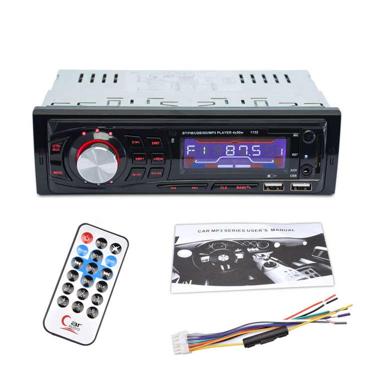 Высококачественный автомобильный mp3-плеер 1 Din с 4 аудиовыходами RCA, гарантия 1 год