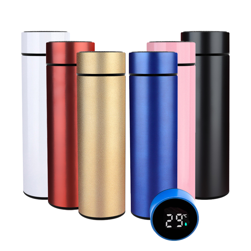 18/8 Stainless Steel Vacuum flasks hot smart cup water bottle with LED Temperature Display