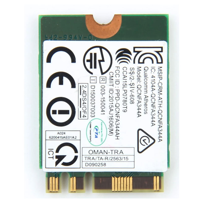 Беспроводной адаптер, карта Killer 1435 Dand Band 867 Мбит/с, Wi-Fi сетевая карта Atheros QCNFA344A 802.11ac BT 4,1
