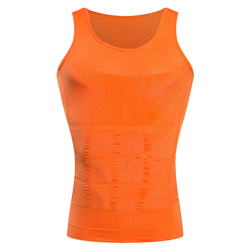 Men Body Toning T-Shirt Body Shaper Corrective Posture Shirt Slimming Belt Belly Abdomen Fat Burning Compression Corset