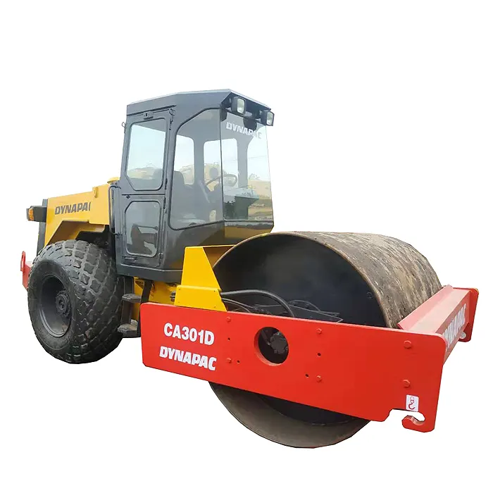 Used sweden made Road Roller Dynapac CA301D for Sale Single Double Drum Roller