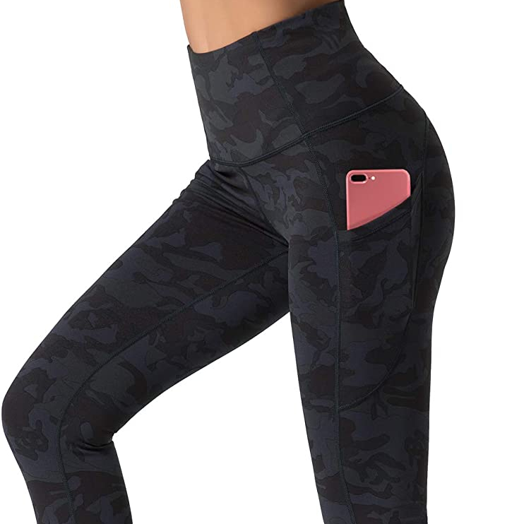 2021 High Waist Yoga Shorts Women's With 2 Side Pockets Abdomen Running Home Workout Leggings