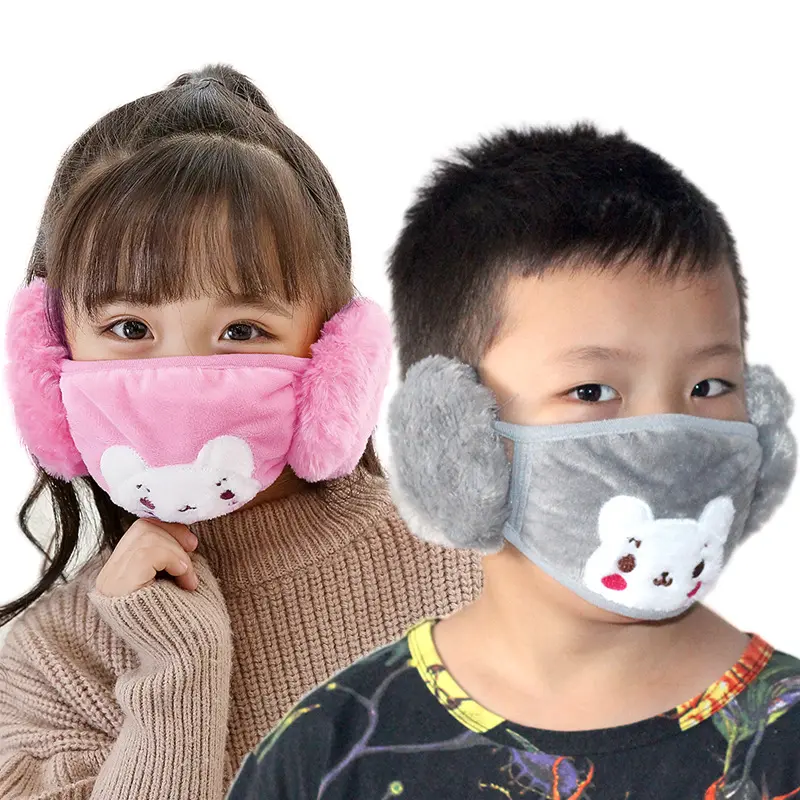 Kids Ear Warmer Ear Cover Outdoor Warm Earmuff Soft Fur Plush Fashion Bag Winter Unisex Spring Style Packing Plastic Color