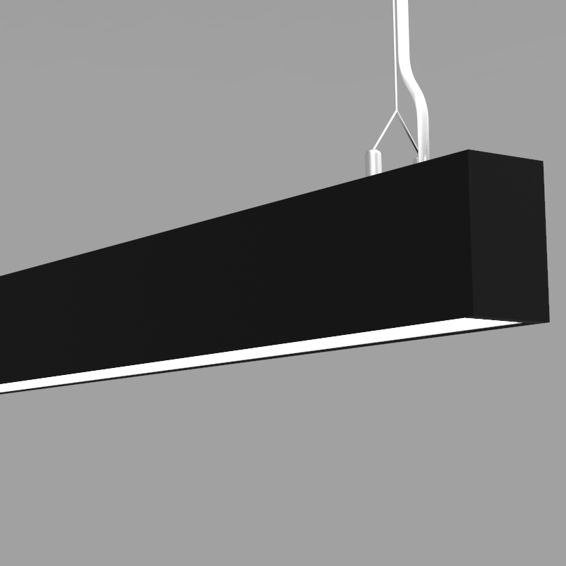 Commercial Supermarket Shop Office Lamp Hanging Ceiling Led Light Linear Pendant Light Suspended Linear Light 1200 1500 2400mm