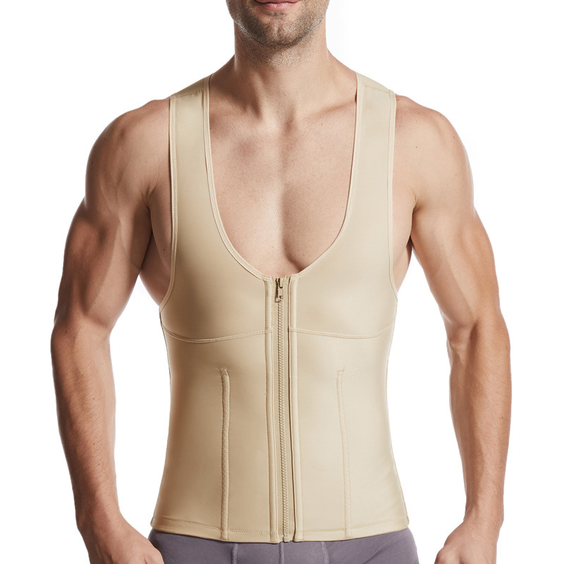 Men's Plus-size shape wear Body shaping tunic Top Fat shaperwear minus beer belly sports vest underwear fitness keep sharping