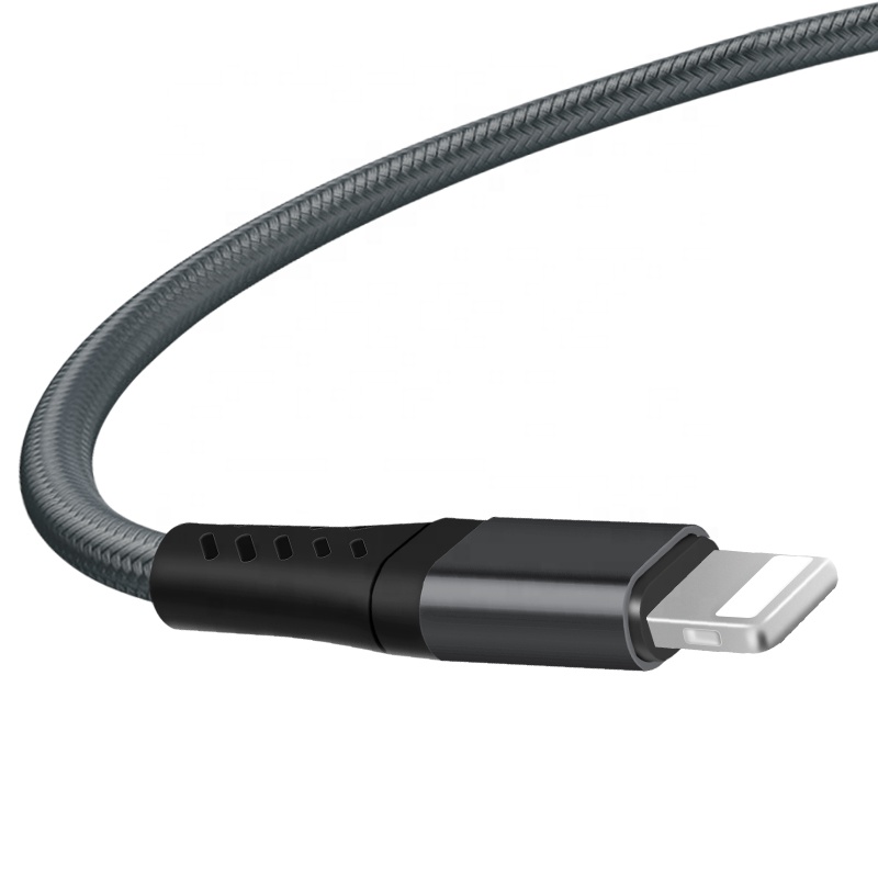 Нейлоновый Плетеный USB-кабель для быстрой зарядки PD 8pin