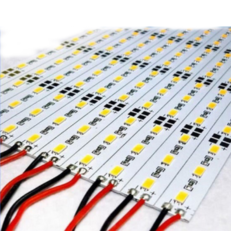 Супертонкая светодиодная жесткая полоса 5050 SMD 60 светодиодов/м 4 мм, боковая осветительная полоса, не водонепроницаемая, 12 В постоянного тока, высокая яркость, жесткая световая полоса