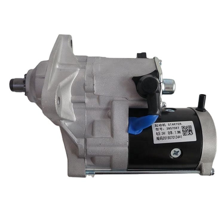 High performance QSB4.5 Diesel Engine 3957597 Starter Motor