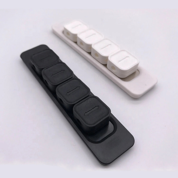 Пользовательский логотип силиконовый Настольный usb-держатель кабеля для управления намоткой кабельных зажимов силиконовый Кабельный органайзер
